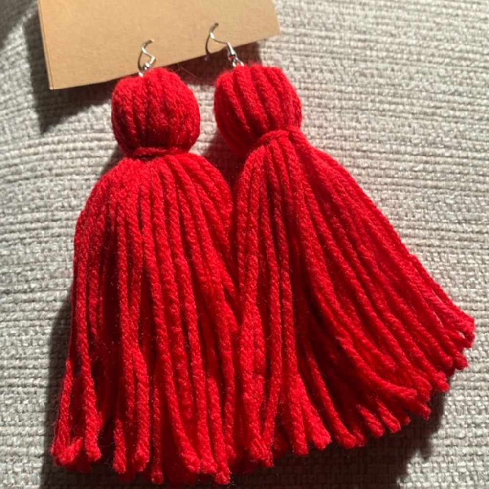 Tassel Yarn Earrings